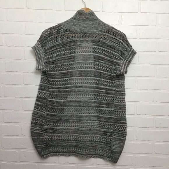 STREETWEAR Society knit sweater cardigan crochet light short sleeves cotton top - Picture 2 of 10